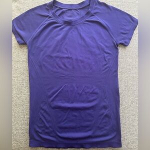 Athleta Momentum Seamless Tee Noble Blue